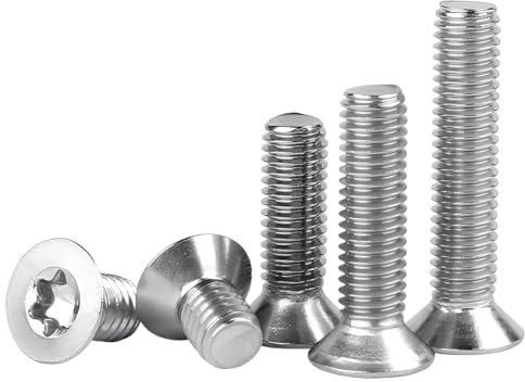 JIADEXIN M5 x (12-35mm) Senkkopfschrauben Torx - Edelstahl V2A Vollgewinde Flachkopfschrauben Torx für Maschinenausrüstung Wohnmöbel, M5 x 20mm (10 Stück)