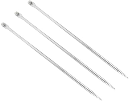 VILLFUL Juego de 3 Varillas de Puesta a Tierra de Hierro Macizo Galvanizado de 50 CM para Instalaciones Eléctricas Domésticas y Cercas Eléctricas Resistentes Intemperie y Uso Exterior