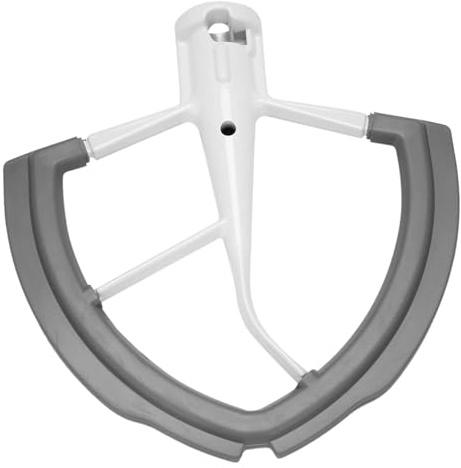 Compatibile con KitchenAid, Frusta Flex Edge | Pala for impastatrice con sollevamento ciotola 6QT con bordi flessibili in silicone for mescolare l'impasto