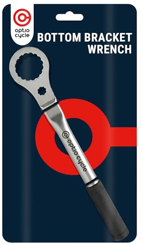 Optio Cycle Tretlager Werkzeug – Hollowtech Centerlock Werkzeug mit Lange Griff | Centerlock Werkzeug Bremsscheibe | Tretlagerschlüssel für Montage & Demontage Langlebig & Ergonomisch