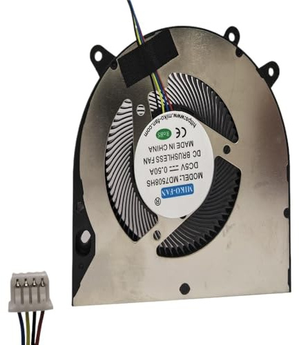 WGGYGMD Ventilateur de Refroidissement pour Max Book D16 BF07507H05FP pour One-Netbook OnexPlayer 2 Pro DC 5V 0,5A MD7508HS(DC 5V-1.25)