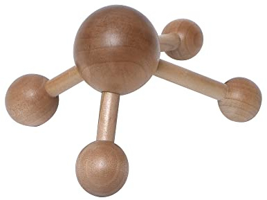 EVIDECO MASSAGEHAND KÖRPER HOLZ - NATUR | Akupressurrollen für verbesserte Durchblutung, Ergänzung von Yoga- oder Wellness-Routinen, Schlafzimmer, Wohnzimmer