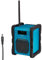 MEDION P66098 DAB+ Baustellenradio mit Bluetooth Funktion, USB, AUX, Kopfhöreranschluss, PLL UKW, RDS, integrierter Akku Blau