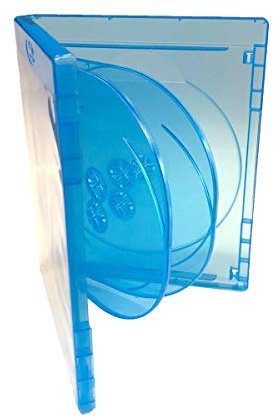 Vision Media® - Estuche para 6 Discos BLU Ray (15 Unidades, Lomo de 15 mm)