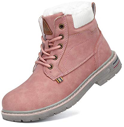 Mishansha Bottines Enfant Hiver Chaussures Garçon Fille Rose 33 EU
