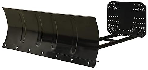 vidaXL Schneepflug zur ATV-Montage Winkel in 5 Positionen Einstellbar Schneeschieber Schneeschild Räumschild Schneeschaufel Schwarz 115x38cm