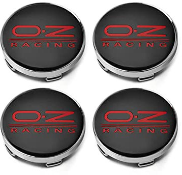 XGAGCF Coche Rueda Centrales Tapas Tapacubos Aluminio Buje Badge Emblema, para OZ Racing 60MM Auto Llantas Centro Decorativa Cubierta Accesorios