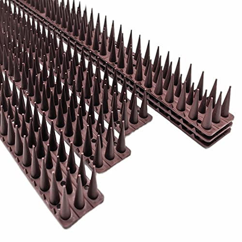 Wall & Fence Spikes - Security Spikes, Stop Climbing Over Walls and Fences, Deterrent for Cats, Pigeons, Birds, Squirrels, Suitable for Fences, Balcony, Roofs (pack of 6)