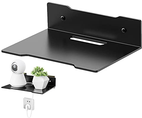 Libetter Étagère murale pour appareil photo – Étagère murale en métal pour décodeur TV, projecteur audio, lecteur DVD