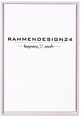 Rahmendesign24 Schattenfugenrahmen Oslo für Keilrahmenbilder und Leinwände 40x50 Weiß (matt) Schattenfuge
