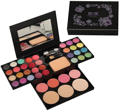 Trousse Trucchi Donna, Trousse Trucchi Ragazza, 39 Colore Palette di Ombretti per Trucco, Trucchi Tutto in Uno Tavolozza Completo Valigetta con Ombretto, Gloss, Rossetti e Polveri Viso