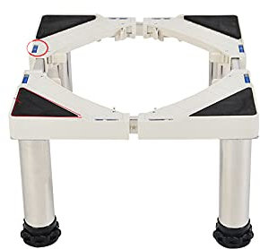 Samnuerly Protable Washing Machine Base Adjustable Length 30-45cm Width 38-54cm Fridge Freezer Stand Pedestal Air Conditioner Floor Trays for Dishwasher Plant Container Wine Cooler (23-27cm) ()