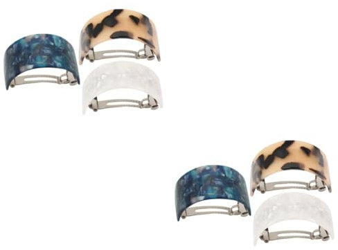 FRCOLOR 2 Sets Stilvolle Halbkreis-haarfederclips Mode-haarnadeln-kollektion Damen-kopfschmuck 3 Stück * 2