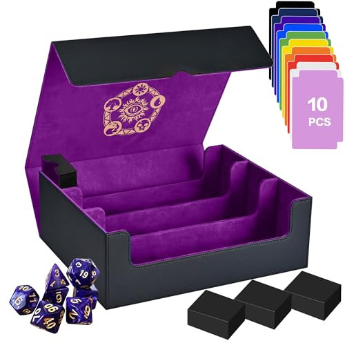 PROMAXIBINDER Sammelkarten-Aufbewahrungsbox für MTG/TCG/YuGiOh, Schwarz & Lila
