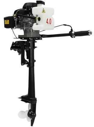 Aussenborder, 4-Takt 3 PS Aussenborder Benzinmotor mit Windkühlung, 5500rpm Außenbordermotoren für Boote, für 2-3m Schlauchboote, Fischerboote, Angelboot