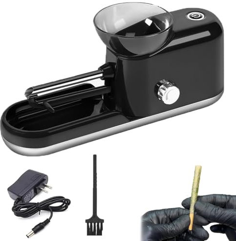 Lorivu Automatic Roller, The Za Machine, Za Rolling Machine, Automatic Cigarette Rolling Machine, Portable Electric Grinder 8/6.5mm Tube, The Zamachine, The Za Roller (Black 6.5mm)