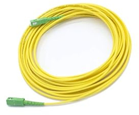 Glowster Cavo fibra ottica universale gialloSC/a SC/monomodale simplex 9/125, compatibile con Orange, Movistar, Vodafone, Jazztel e tutti gli altri. 2 metri