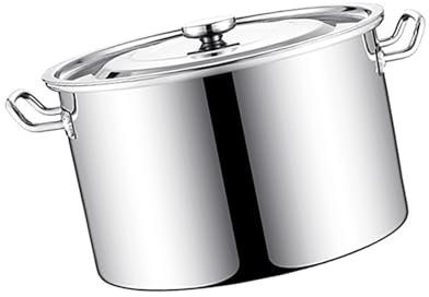 Suppentopf mit Deckel - Suppentopf, Suppentopf 8-55L Suppentopf 304 Edelstahl Suppentopf mit Deckel Verbundboden Tiefer Suppenkochtopf, Kochtopf-Set zum Kochen (Größe: 25cm*18cm(8L