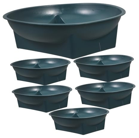 Mipcase Élégant Bol Floral Vert Vase Funéraire Commémoratif Support De Fleurs pour Tombe De Jardin Fournitures De Composition Jardinière De Cimetière