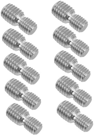 iplusmile 10stücke Gewindeadapter Metalladapter Außengewinde Gewindereduzieradapter Schraubenbolzen Möbelbefestigung Reduzierschraube Metalladapterschraube
