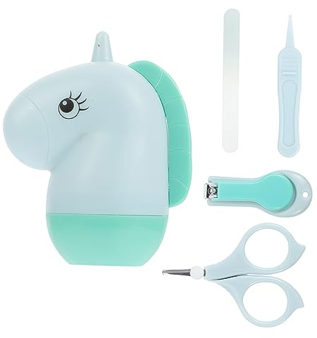 WATIIFUFU Kit De Cortauñas Para Bebés Tijeras Para Uñas Pinzas De Metal Cuidado De Uñas Seguro y Portátil