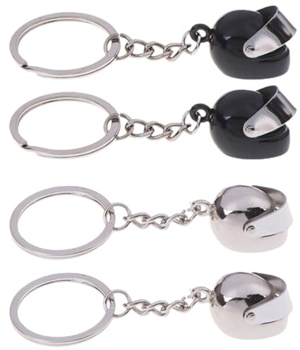 Porte-clés de casque de moto, 2 Pièces Porte Clé Moto, Personnalisé Accessoire Cadeau Décoration pour Voitur