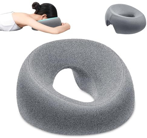 AVCXEC Coussin Massage Visage, Appuie Tete Massage pour Lit en Forme de U, Tetiere Massage Face Verrs le Bas, Appui Tete Massage pour Lit en Mousse à Mémoire, Oreiller de Massage pour Spa Salon