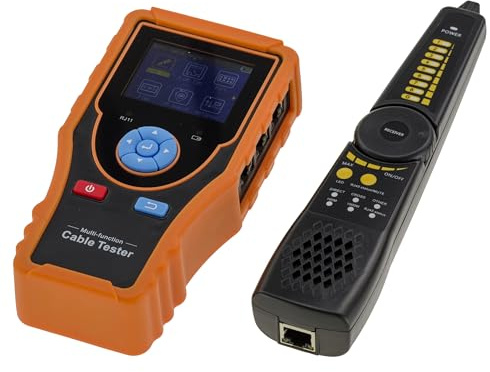 KALEA-INFORMATIQUE Testeur TDR RJ45 BNC avec PING | Testeur TDR RJ45/BNC avec mesure de longueur, cartographie, test Ping et simulation d’activité réseau.