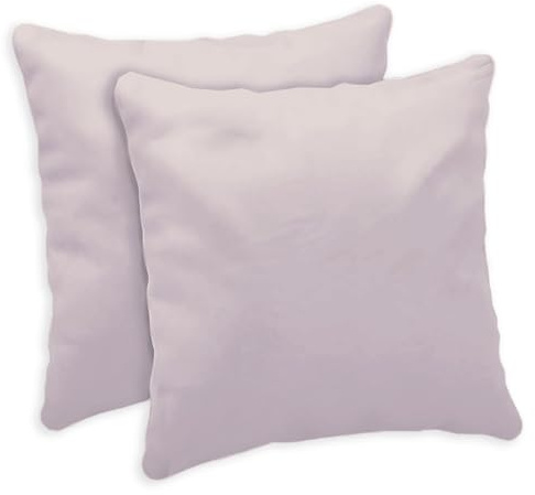 Giovanni Dolcinotti | Juego de 2 Fundas de Cojines para sofá de 40 x 40 cm – Fundas de cojín Decorativas – 100% algodón – Fundas con Cremallera Oculta – Silver Pink – Modelo Atlanta