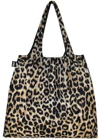 LOQI PLEATED Leopard Dusk Bag