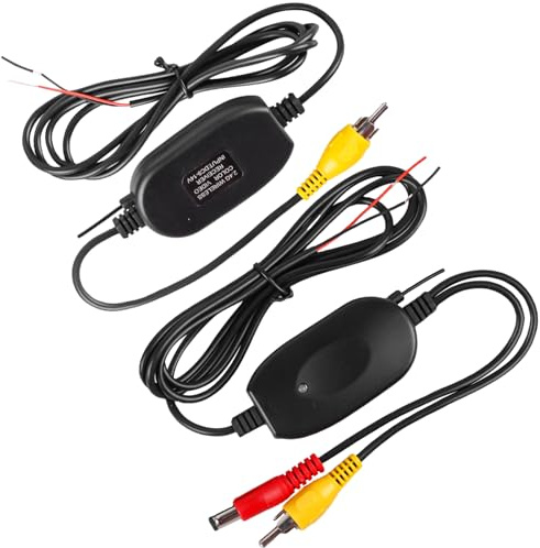 GBKDQQ Émetteur-récepteur vidéo sans fil 2,4 GHz pour voiture, moniteur de caméra de recul, adaptateur RCA