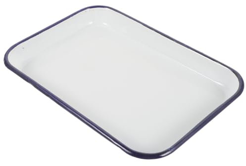 Mikinona Rechteckige Bratform Aus Emailliertem Metall Antihaft Backblech 25x35cm Hitzebeständige Ofenform Für Backen Und Grillen