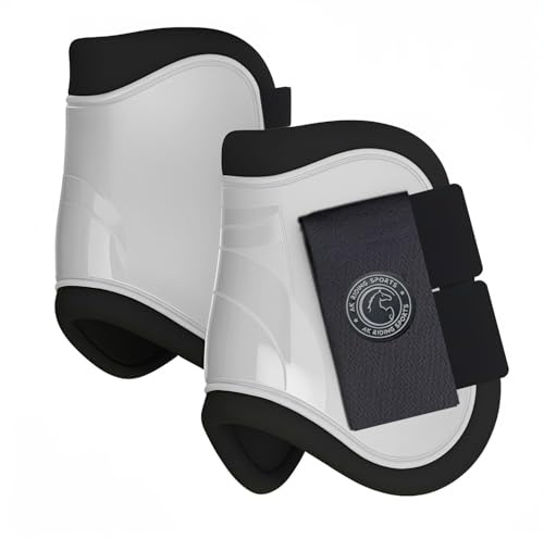 AK Pro-Tec AKRS-6068-02 Streichkappen, Schutzausrüstung und Trainingsausrüstung, Pferdestiefel, Bandagen und Zubehör AKRS-6068-02 (Weiß, Cob (Medium))