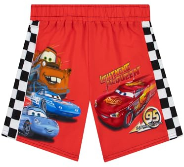 Disney Badbyxor, Lightning McQueen Badbyxor För Pojkar, Bilar Badkläder För Barn, Röd 104