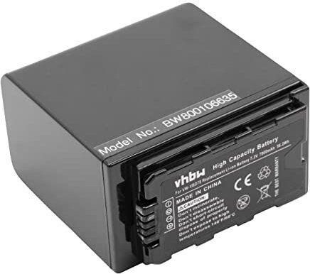 vhbw Batterie Remplacement pour Panasonic VW-VBD78 pour caméra vidéo caméscope (7800mAh, 7,4V, Li-ION) avec Puce d'information