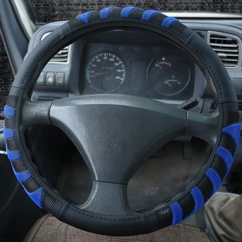 Stilvoller und funktionaler Lenkradbezug aus Leder für LKW- und Van-Besitzer (40 cm)