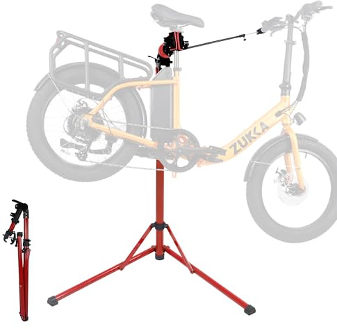 ZUKKA Supporto di montaggio per bicicletta, portata fino a 50 kg/110 Pound Heavy Duty per mountain bike, bici elettriche con tubo super forte, bicicletta portatile regolabile in altezza con
