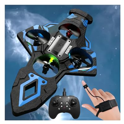 Virellia Flying Sword RC Airplane, Flying Dagger Remote Control Airplane Drone for Kids Adults 8-16, Gesture Control Planes with 360° Flip Fighter Jet Toy, Stunt Roll, Gifts for Kids Boys Girls