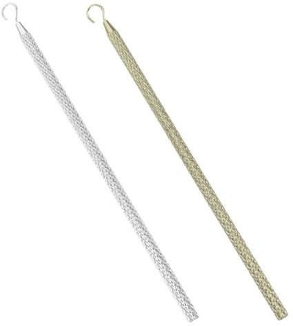 COHEALI 2pcs Metal Bracelet Clasp Assistant Tool Hook, Portable Jewelry Fastening Helper for Bracelets, Necklaces, and Watches, Gold and Silver Jewelry Assistance Tool for Easy Wear