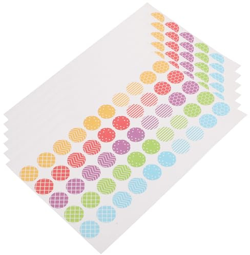 MAGICLULU Papierverstärkungsaufkleber 10 Stück Farbig Selbstklebend Wasserfest 13mm für Büro und Schnellhefter