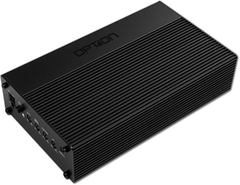 OPTION Amplificatore subwoofer AIR-D1 a 1 canale – Amplificatore Mono Classe D – 350 WRMS @ 4 Ohm – 580 WRMS @ 2 Ohm – High Level In – Bass Boost – incl. regolatore di livello remoto