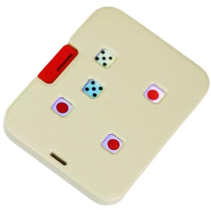 JunZheHub Dadi Meccanici, Giochi da Tavolo, Generatore di Numeri Casuali Portatile, Giocattolo, Regalo, Portatile, Bianco