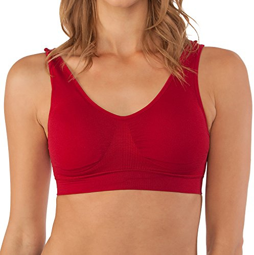 Fabio Farini 1er/3er Pack Sport BH Bustier nahtlos Seamless bügellos | mit breitem Riemen