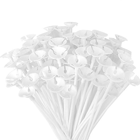 Balloon Sticks - 100Pcs Balloon Stick and Cup for Party Wedding