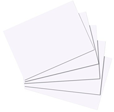 500 Herlitz Karteikarten DIN A8 / blanko / Farbe: weiß