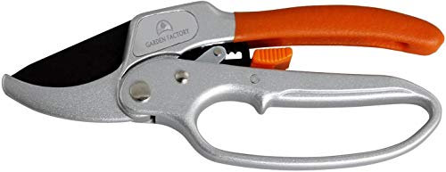 Garden Factory - Sécateur à Crémaillère Professionnel - Sécateur de jardin - Sécateur de Jardinier - Coupe Branches à Crémaillère - Housse de Transport