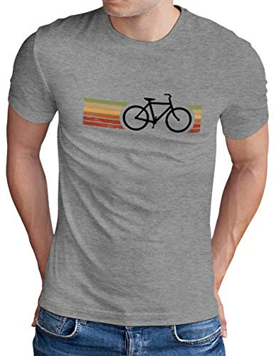 OM3® Retro cykel-t-shirt – herr – cyklist cyklist cykling cyklist – S – 5XL, Ljunggrå, M