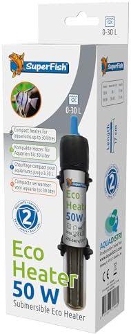 Superfish Aquarium Eco Heater 50 Watt 0-30 Litres