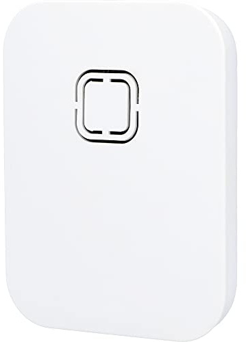 UNITEC Funk-Gong WDM10 mp3, Türklingel, Aufspielen eigener Melodien, 4 Lautstärkestufen bis 80dB, akustische und optische Klingelanzeige, Weiterleitung, 150 m Reichweite, LED Anzeige, weiß