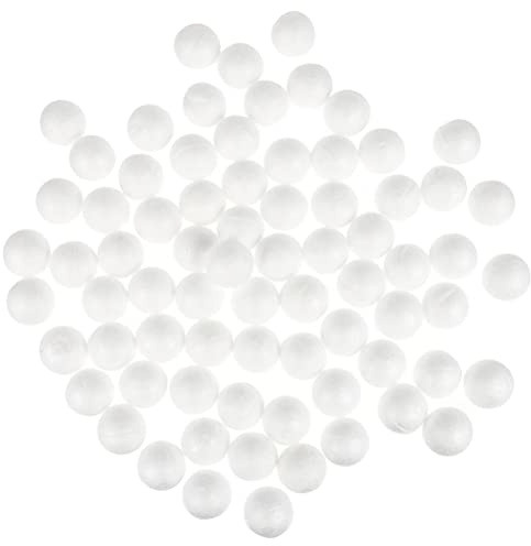 OUNONA 500 Stück Polystyrolkugeln 1.8 cm Schaumstoffkugeln Für DIY Bastelprojekte Hochzeitsfeierdekor Weihnachtsbälle Runde Bastelkugeln Für Partydekoration